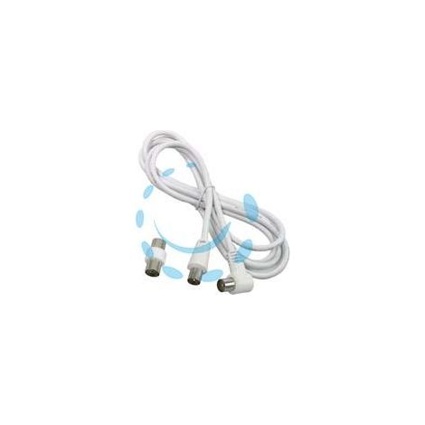 PROLUNGA TV CON CAVO MT.2 SPINA MASCHIO-FEMMINA + ADATTATORE MASCHIO - 31060