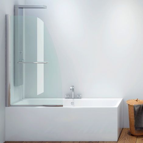 Parete vasca 85cm girevole altezza 140cm  KV10 kamalu