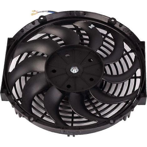 Ventilateur de refroidissement électrique pour radiateur de 30 cm (12 pouces), moteur de 80 W, débit d'air élevé de 1700 CFM. (1/5)