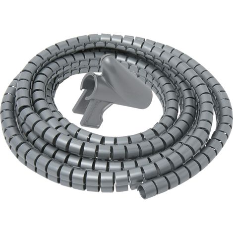 DEBFLEX - GAINE RANGE CABLE Ø22 MM LONGUEUR 3M + GUIDE GRIS - 760370
