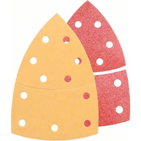 Bosch 2 608 607 417 - Juego de hojas lijadoras, 25 piezas - 102 x 62, 93 mm, 3x40, 6x80, 3x120, 3x180, 2x40, 2x80, 4x120, 2x180 (pack de 25)