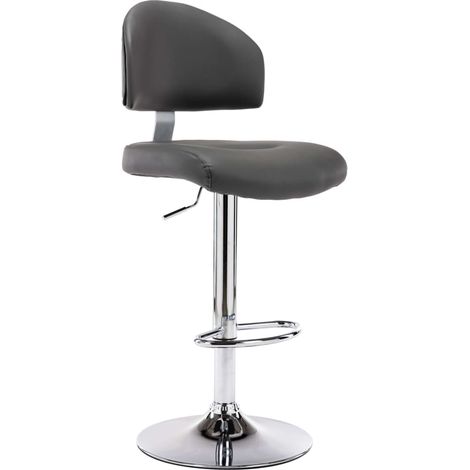 Barhocker Grau Kunstleder