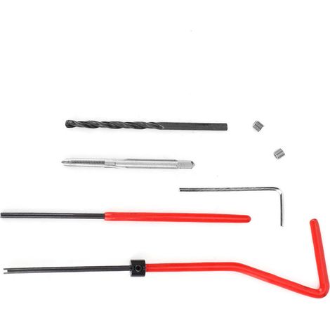 Kit de réparation de filetage 30 pièces, clé à embouts de perçage hélicoïdaux en acier inoxydable, insert fileté M3 x 0,5 (1/5)