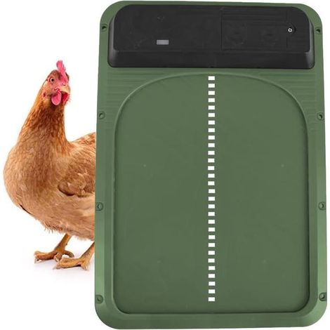 Porte Poulailler Automatique Solaire, ouvre-Porte poulailler, Nouveau Porte Automatique Poulailler pour Un Elevage de Poulets Sécurisé (1/5)