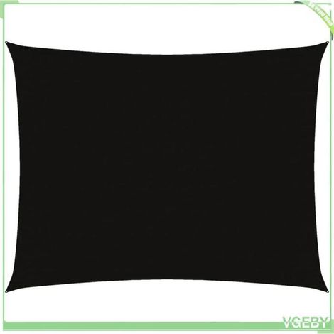 Voile de parasol - FAFEICY - 135763 - 3 x 6 m - Rectangulaire - Noir (1/5)