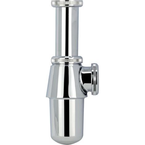 Siphon de lavabo en laiton Ø32 Wirquin 30724027, gris (1/5)