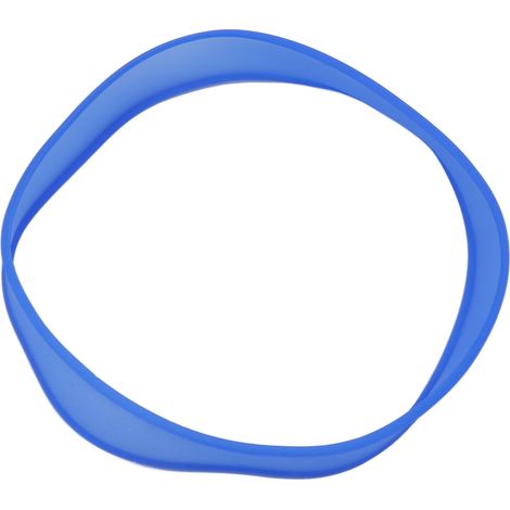 Guide de coupe de cheveux lavable en silicone bleu pour une meilleure efficacité et une coupe de nuque efficace à domicile (1/5)