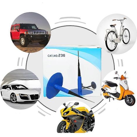 Kit de réparation de pneu tubeless pour voiture avec rustine filaire de 6 mm et bouchon de 6 mm (1/4)