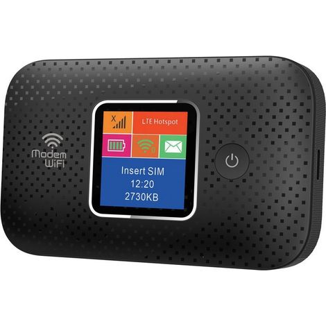 4G Portable MIFI Card-Slot Wireless Router for Car Use - Black 603-j (1/3)