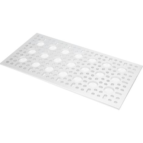 3123-0096-0192 Grid Pattern Perforated Plate (37 Holes, 96192mm) (1/5)