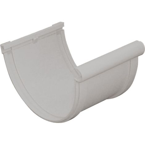 Jonction longue BI-SYTEM PVC 33 demi-ronde - blanc - First Plast