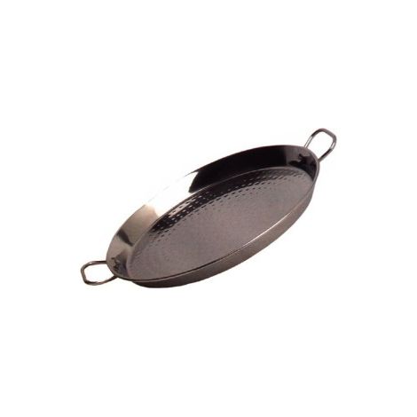 Valencianische Paellapfanne 40 cm. Poliert, für 9 Personen
