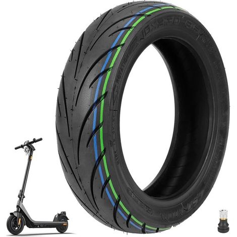 Pneu tubeless 10 pouces compatible avec la trottinette électrique Niu KQi2/KQi2 Pro - Noir (1/5)