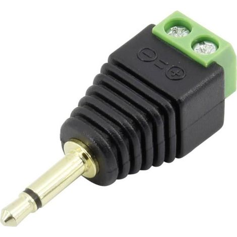 3,5-mm-Klinkenstecker, gerade TRU COMPONENTS 93013c1115 1386611 Gesamtanzahl der Pole: 2 mono schwarz 1 Stück