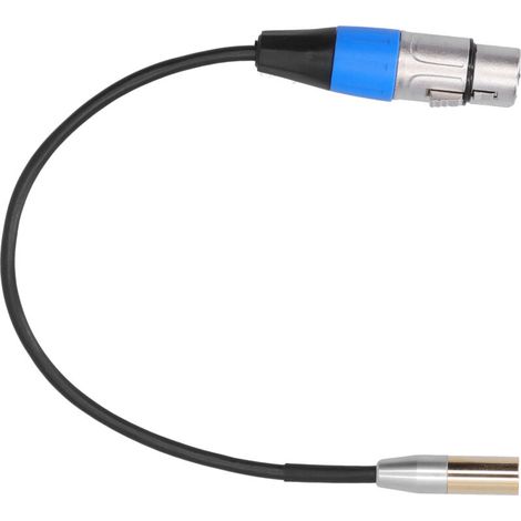 Câble Mini Jack 3.5mm Mâle vers XLR Femelle, Connexion Audio Professionnelle, 30 cm, Alliage Zinc Durable (1/5)