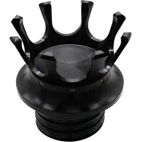 Bouchon de réservoir d'essence pour moto, style couronne, couvercle d'huile, noir, 1 pièce (1/5)