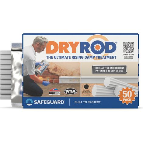 Dryrod Damp Proofing Rods 50 Pack - with 6m Coverage (1/2)