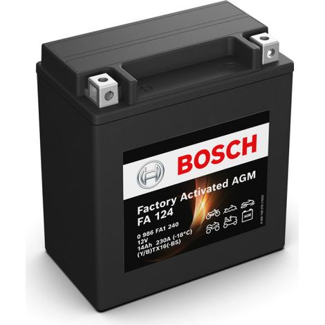 Batterie moto Bosch FA124 YTX16-BS 12V 14AH 230A (1/5)