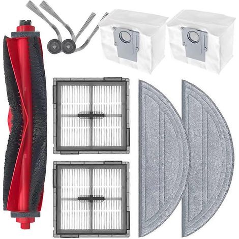 Zubehör für Roborock Q10 S5/Q10 S5+/Q10V/Q10V+/Q10 VF/Q10 VF+/S8 Pro/S8 Pro Plus: Reinigungskopf, Seitenbürste, Filter, Wischmopp, Staubbeutel