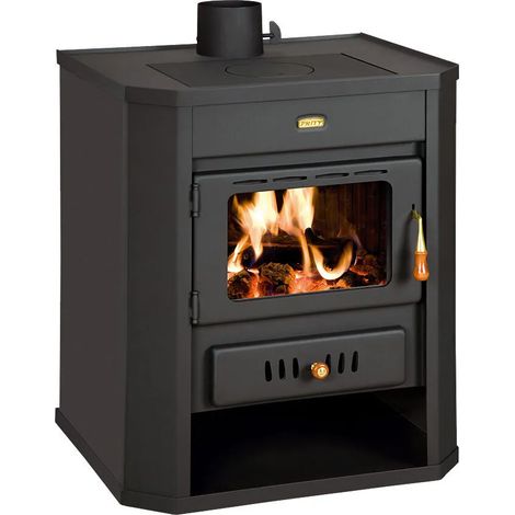 Estufa de leña, estufa de combustible sólido, 15 kw de potencia de calentamiento, modelo "Prity WD"