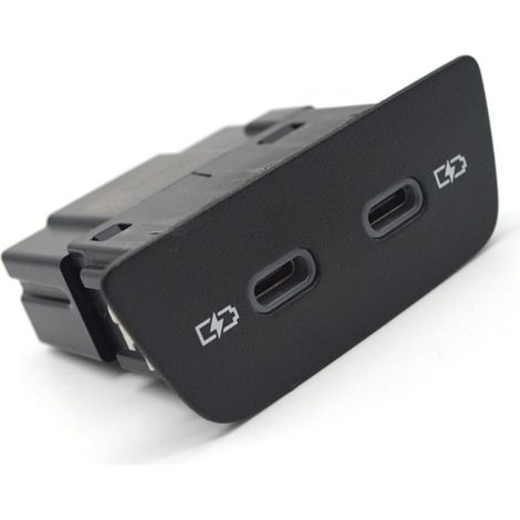 Double port de charge USB C 3G5 035 718 A Interfaces de voiture Installation facile 3G5035718A Double USB Type de remplacement Interfaces de voiture Accessoire automobile Installation facile (1/5)