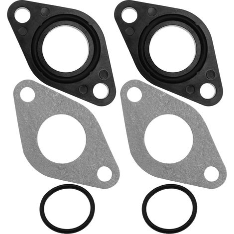 2 Jeux de Joints d'admission de Carburateur Joints de Collecteur d'admission avec Joint Torique Remplacement pour 50 CC 110 CC Dirt Pit Bike 4 Roues Quad Scooter (1/5)