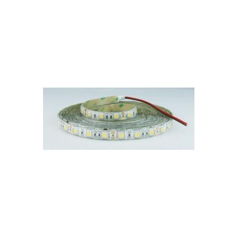 STRISCIA 5M IP65 5050 60LED/M 12V 14,4W/M 1350LM/M 6500K (1/2)