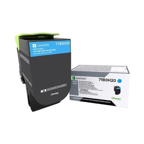 Lexmark 71B0H20 Cartouche de toner 1 pièce(s) Original Cyan