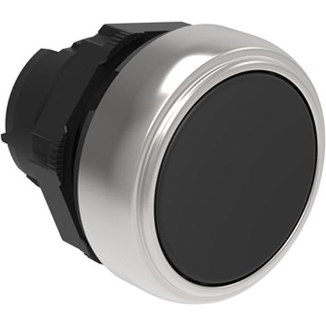 Botón de pulso Lovato Platinum Rasato Negro LPCB102