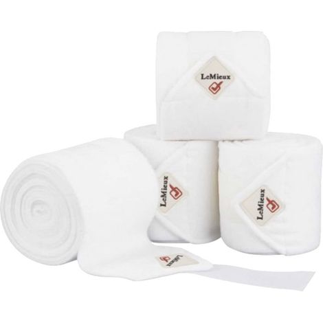 Set da 4 fasce da lavoro per cavalli LeMieux modello Polo BIANCO