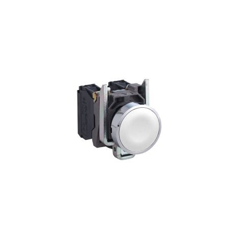 BOUTON POUSSOIR BLANC AFF LEURANT 1NO VIS - XB4BA11 (1/3)