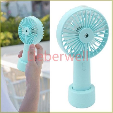 Cocosity Fan de monsieur personnel Ventilateur de brumisation portatif silencieux 2000mAh 3 electromenager ventilateur Bleu (1/5)