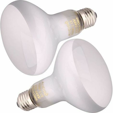 Wärmelampe – Wärmelampe für Reptilien und Amphibien, 100 W, 2er-Pack, Weiß (1/5)