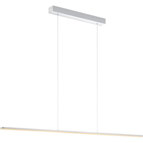 [GEBRAUCHT] B-Ware Quitani Led Pendelleuchte Margita Länge 148 Cm Silber Deckenlampe Deckenleuc600 (1/2)