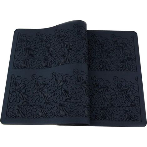 Tapis de Gaufrage pour Décoration de Gâteau, Gâteau Dentelle Florale Tapis Silicone, Dentelle Gâteau Tapis en Relief, pour Décoration de Gâteaux, Pâtisserie Accessoires (1/5)