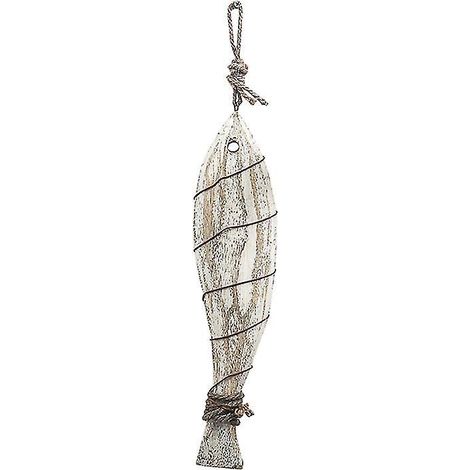 Nouveau pendentif poisson en bois (1 pièce) (1/3)