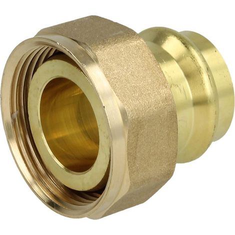 Raccord à visser pour robinet à bille compteur gaz avec raccord à sertir diamètre 28mm