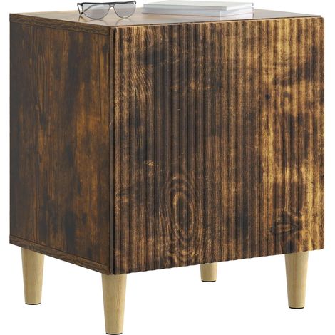 Maison Exclusive - Nachttisch Geräucherte Eiche 43 x 34,5 x 50 cm