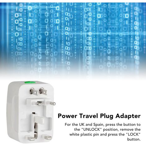 Multifunktionsadapter in einem Stück für Reisen ins Ausland, kompatibel mit Mobiltelefonen, Kameras und digitalen Geräten. (1/5)