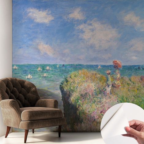 Papier peint adhésif décoratif pour salon chambre et cuisine Facile à poser avec colle Paysage paisible 250x250 cm (1/5)
