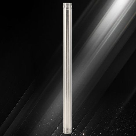 Raccord de tuyau fileté en acier inoxydable pour plomberie, gaz, tige d'extension filetée mâle G1/2 de 30 cm (1/5)