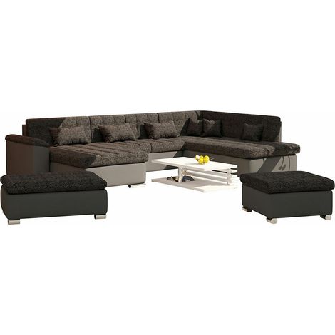 Ensemble de canapés Comfivo Gemma II, Soft 020 + Majorka 03, Disponible, 0, Faux cuir + Tissu