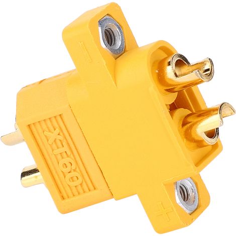 Connecteurs XT60E-M+XT60 à 5 paires pour rigs et chemins de câbles avec oreillettes de verrouillage pour un montage sécurisé. (1/5)