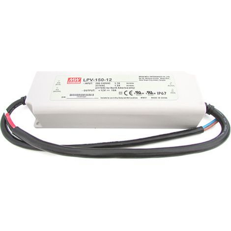 Alimentatore Trasformatore CV MW MEAN WELL Impermeabile IP67 12V 120W 10A LPV-150-12 Input 220V e 110V Input 220V e 110V (1/3)