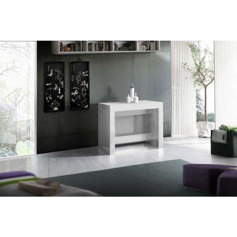 Set 2 Panche A+B Per Consolle  Bianco Lucido (1/5)
