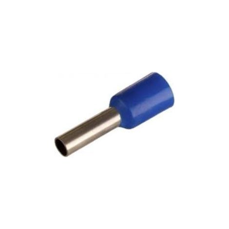 Puntera Hueca Preaislada  0,75mm AZUL (100uds.)
