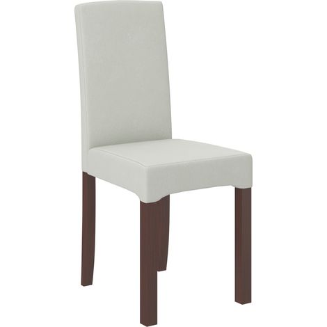 Chaise bois Noyer foncé et tissu au choix Zakria-Tissu 27102 (1/5)