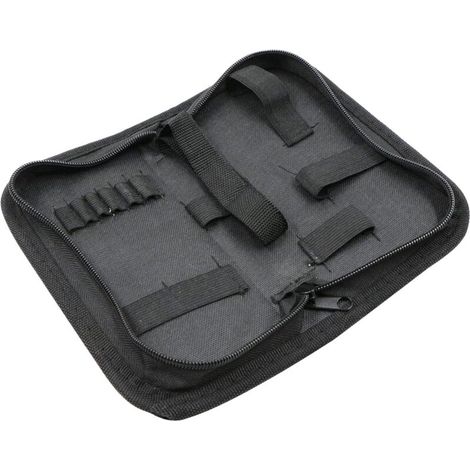 Heavy Duty Waterproof Oxford Cloth Tool Storage Bag Electrician Carpenter Mechanic Repair Watches Kit Zipper Roll Canvas Zippered Pockets Wheels