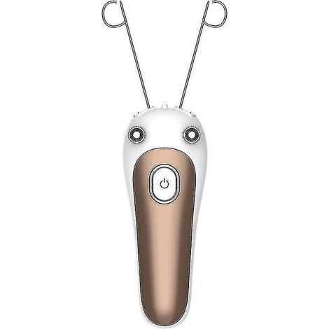 Épilateur électrique pour le visage et le corps, avec fil de coton, couleur or (1/4)