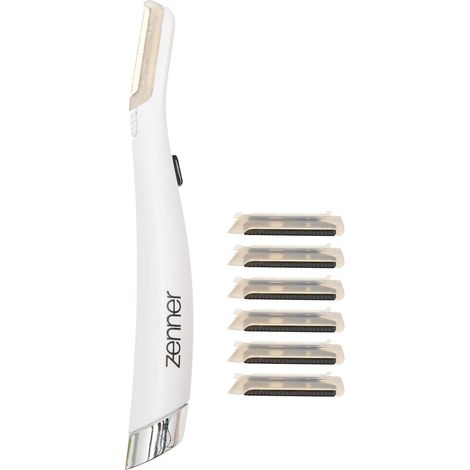 Zenner Épilateur Visage – Appareil de Retrait des Poils du Visage Sans Fil – Lames Précises pour Duvet Fin – Fonctionne avec Pile (1x AA, non incluse) – Format Compact et Pratique (1/4)